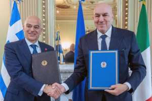 Δένδιας: Συμφωνία για θέματα Εναέριας Αστυνόμευσης με τον Ιταλό ΥΠΕΞ
