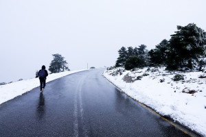 Συνεχίζεται η χιονόπτωση στα ορεινά της Καρδίτσας