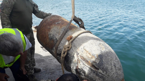 Πάτρα: Ψάρεψαν νάρκη 250 κιλών στον Πατραϊκό