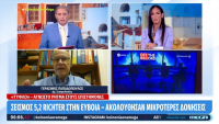 Γεράσιμος Παπαδόπουλος: Υπάρχει σημαντικό περιθώριο για σεισμό 4,5 ρίχτερ τις επόμενες μέρες