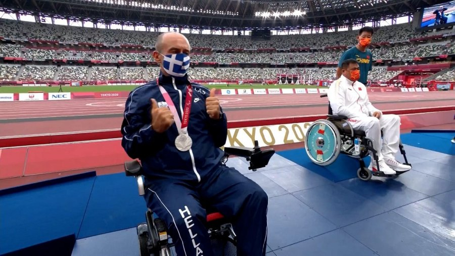 Παραολυμπιακοί: Συγκινημένος στην απονομή του μεταλλίου ο Κωνσταντινίδης, συγχαρητήρια απο Μητσοτάκη - Δένδια (βίντεο)