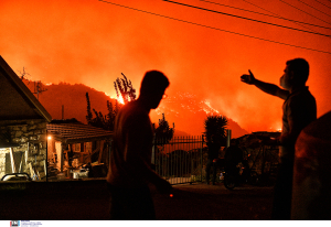 Χάος με τη φωτιά στο Ξυλόκαστρο: Κάηκαν σπίτια στο Ελληνικό και την Κορφιώτισσα - Μπαράζ «112» για εκκενώσεις