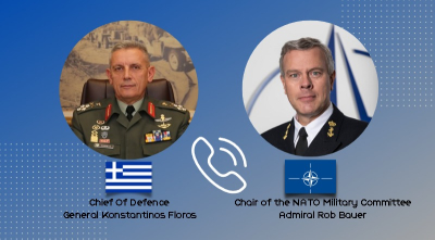 Τηλεφωνική επικοινωνία Αρχηγού ΓΕΕΘΑ με Πρόεδρο της Στρατιωτικής Επιτροπής του ΝΑΤΟ