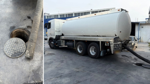 Tanker Truck Caught Discharging Hazardous Waste Into Athens Drainage System