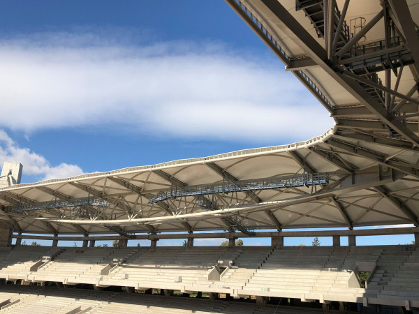 ΑΕΚ: Μπήκε το στέγαστρο στην Αγιά Σοφιά, εντυπωσιακές φωτογραφίες από το γήπεδο