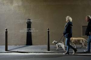 Ο Bansky ανάρτησε φωτογραφία από το νέου του έργο (Εικόνα)