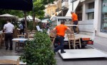 Θεσσαλονίκη: Επιχείρηση «σκούπα» απομάκρυνσης των παράνομων τραπεζοκαθισμάτων