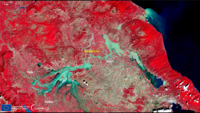 Copernicus: Σοκάρει η νέα δορυφορική εικόνα της καταστροφής στη Θεσσαλία