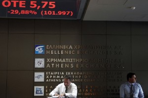Με μεγάλες απώλειες το Χρηματιστήριο Αθηνών