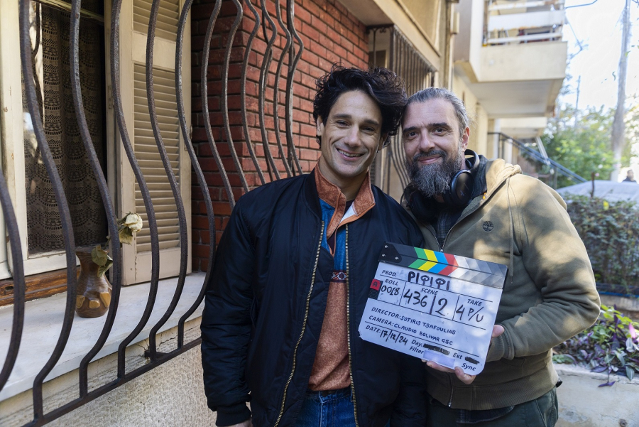 Ο Σωτήρης Τσαφούλιας ετοιμάζει το ελληνικό «La Casa de Papel»: Φωτογραφίες από τα γυρίσματα