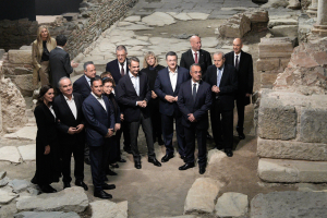Μετρό Θεσσαλονίκης: H ξενάγηση του K.Μητσοτάκη στον σταθμό «Βενιζέλου» (Βίντεο)