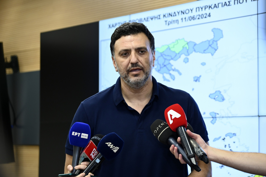 Σύσκεψη για τον 3ήμερο καύσωνα και τον κίνδυνο πυρκαγιών – Κικίλιας: Εφιστώ την προσοχή όλων