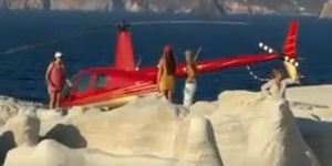 Σαρακήνικο: Παρέμβαση εισαγγελέα για το ελικόπτερο που προσγειώθηκε ανάμεσα στους λουόμενους
