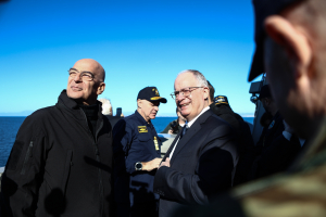 Νίκος Δένδιας για φρεγάτα «Κίμων»: «Μεγάλη ημέρα για τις Ένοπλες Δυνάμεις και για τη χώρα»