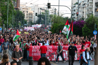 Συγκέντρωση και πορεία προς την ισραηλινή πρεσβεία για το Global Sumud Flotilla (Εικόνες)