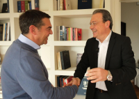 Ο Αλέξης Τσίπρας συνάντησε τον Σωκράτη Φάμελλο