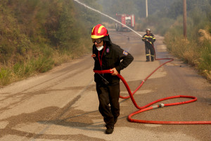 Είκοσι τέσσερις φωτιές εκδηλώθηκαν σε όλη τη χώρα από το πρωί έως το βράδυ
