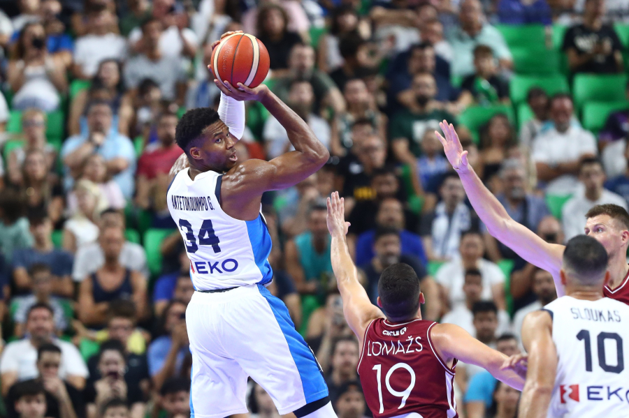 Εθνική μπάσκετ: «100άρα» στη Λετονία με υπογραφή Γιάννη Αντετοκούνμπο (104-86)