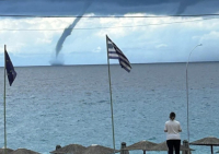 Λευκάδα: Υδροστρόβιλος ανοιχτά της παραλίας Κάθισμα