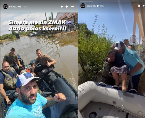 Ασίστ αλληλεγγύης από τον Μπουρούση, βοηθά στους απεγκλωβισμούς στην Καρδίτσα