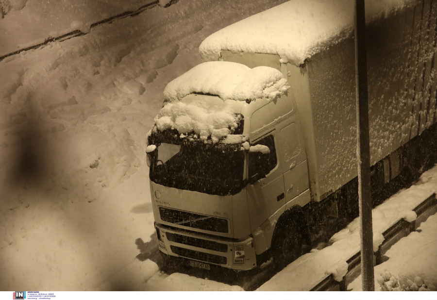 Κακοκαιρία Μπιάνκα: Απαγορεύεται η κυκλοφορία φορτηγών στην Εγνατία Οδό από το βράδυ