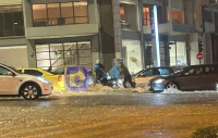 Καταιγίδα στην Αττική: Πλημμύρισαν δρόμοι - Άνοιξε ξανά η Πειραιώς