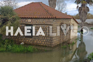 Ηλεία: Εικόνες αποκάλυψης από τις πλημμύρες του Πηνειού στο Βαρθολομιό