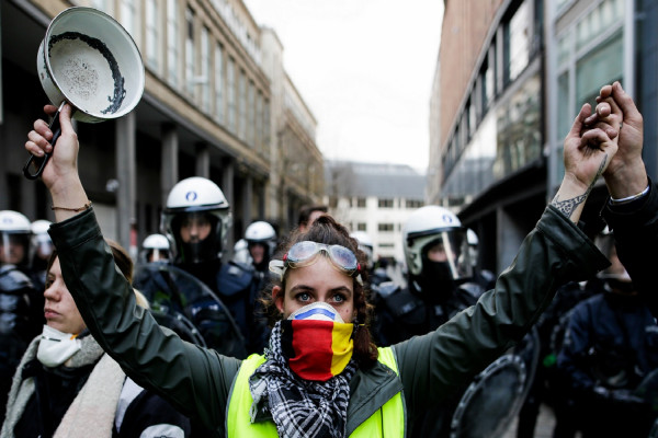 Κίτρινα Γιλέκα, Βάσκοι εθνικιστές και ακτιβιστές ενώνουν τις δυνάμεις τους κατά των G7