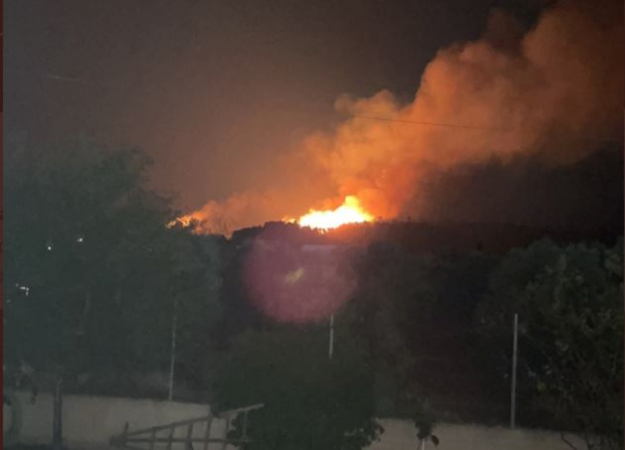 Φωτιά στη Φούρκα της Χαλκιδικής (βίντεο)