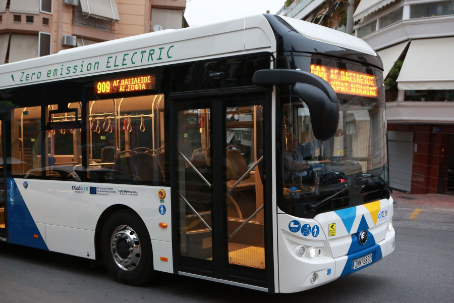 Στους δρόμους της Αθήνας τα νέα ηλεκτρικά λεωφορεία