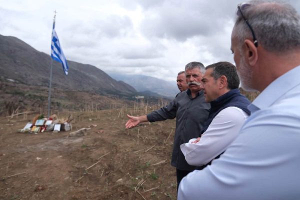 Δεύτερη μέρα περιοδείας του Αλέξη Τσίπρα στην Κρήτη – Επίσκεψη σε Μέλαμπες και Κρύα Βρύση
