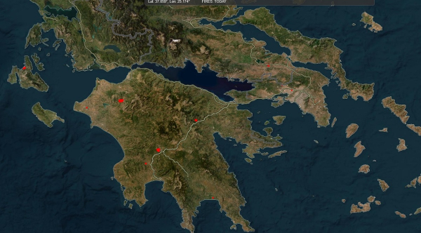 Η NASA «σκανάρει» τις φωτιές στην Ελλάδα - Όσα είδε ο δορυφόρος