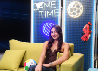 Η Ευαγγελία Πλατανιώτη στο ΟΠΑΠ Game Time: Το ντουέτο με τον Λευτέρη Πετρούνια και η πατητή στον Έρλινγκ Χάαλαντ