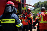 Φωτιά τώρα μαίνεται στο Θέρμο Αιτωλοακαρνανίας