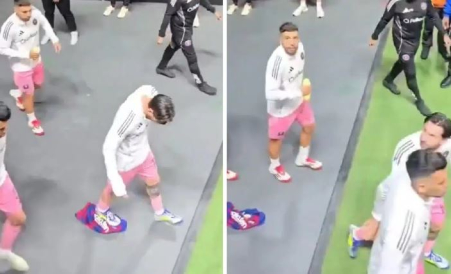 «Πέταξαν» φανέλα της Μπαρτσελόνα στον Μέσι, τσαντίστηκε με τον… δράστη! (video)