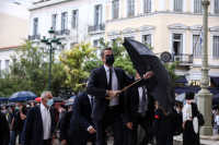 Μίκης Θεοδωράκης: Κυριάκος Μητσοτάκης και Αλέξης Τσίπρας στα Χανιά για την κηδεία του