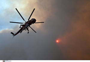 Φωτιά στη Κεφαλονιά: Επιχειρούν επίγειες και εναέριες δυνάμεις