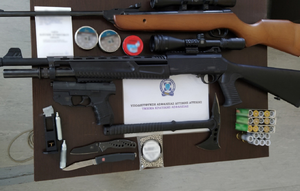 Συνελήφθη ο 35χρονος που πυροβολούσε από ταράτσα στην Αγία Βαρβάρα