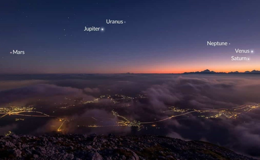 Αντίστροφη μέτρηση για τη μεγάλη ευθυγράμμιση των πλανητών - Πότε θα είναι ορατή στην Αθήνα