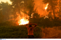 Φωτιά στην Εύβοια: Ηρωικές μάχες για να σωθούν σπίτια - Νύχτα αγωνίας για πολλούς κατοίκους (βίντεο, εικόνες)