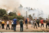 Ανεξέλεγκτη η φωτιά στη Βόρεια Εύβοια: Εκκενώνονται Αγία Άννα και Αχλάδι (εικόνες, βίντεο)