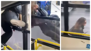 Επιβάτιδα λεωφορείου πήγε να αποφύγει ελεγκτή και βγήκε από... το παράθυρο