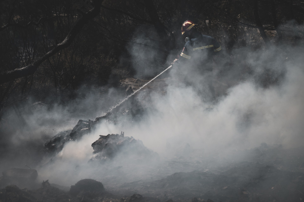 Φωτιά στη Νάξο: Ενισχύθηκαν οι δυνάμεις της Πυροσβεστικής, πνέουν ισχυροί άνεμοι