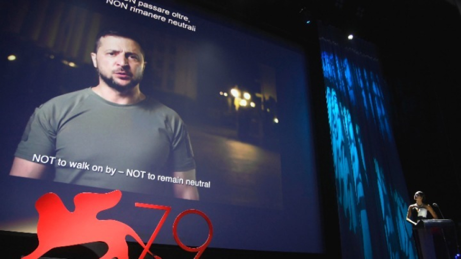 Φεστιβάλ κινηματογράφου Βενετίας: Το ανατριχιαστικό μήνυμα Ζελένσκι που συγκίνησε το κοινό