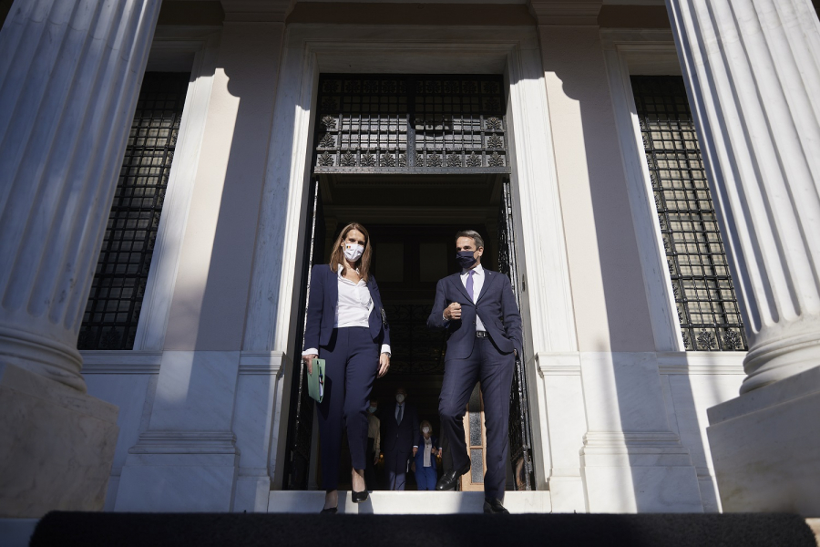 Κορονοϊός και μεταναστευτικό στο επίκεντρο της συνάντησης Μητσοτάκη με την αναπληρώτρια Πρωθυπουργό του Βελγίου