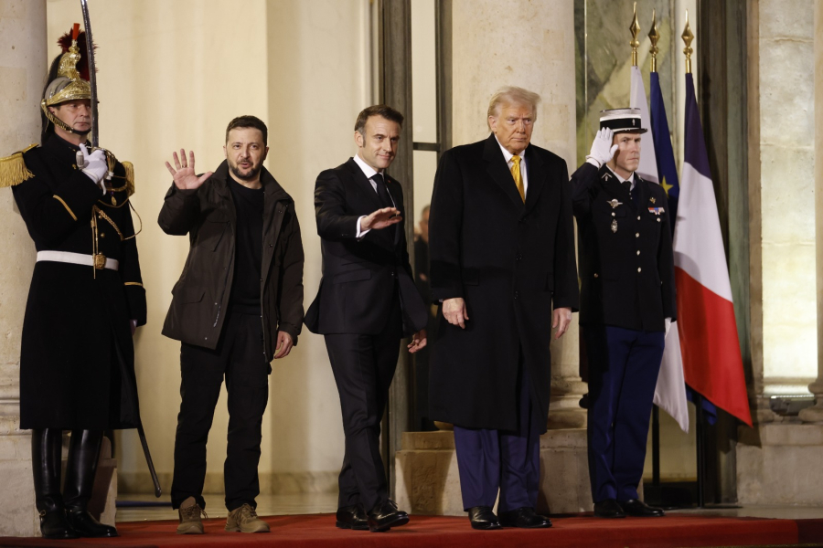 Τριμερής συνάντηση Τραμπ, Μακρόν και Ζελένσκι στο Παρίσι