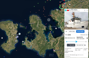 Απέπλευσε το Πίρι Ρέις από τα παράλια της Τουρκίας