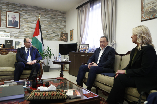 Συνάντηση Φάμελλου με τον πρέσβη της Παλαιστίνης - «Άμεσα κατάπαυση του πυρός στη Γάζα»