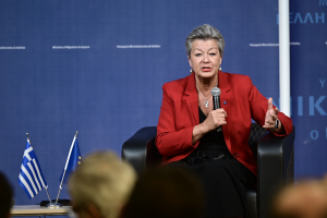 Η Ευρωπαία επίτροπος Εσωτερικών Υποθέσεων Ιλβα Γιόχανσον