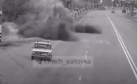 Βίντεο από το Χάρκοβο φέρεται να δείχνει την έκρηξη βόμβας διασποράς